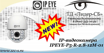 Новая IP-видеокамера IPEYE в ТД «Лидер-СБ»
IPEYE-P5-R-2.8-12M-01