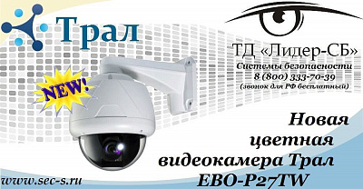 ТД «Лидер-СБ» начал продажи новой видеокамеры Трал.
EBO-P27TW
