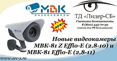 В ТД «Лидер-СБ» можно приобрести новые видеокамеры МВК стандарта 960H.
МВК-81 Z Effio-E (2,8-10)
МВК-81 Effio-E (2,8-11)